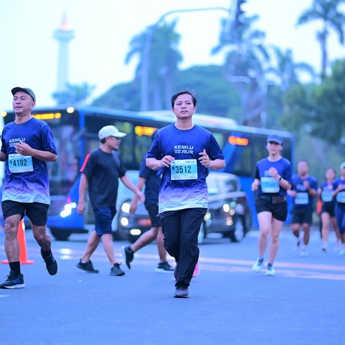 Race photo from KEMLU RUN 2026