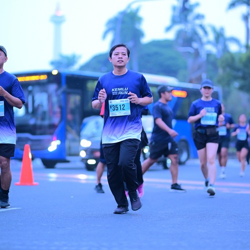 Race photo from KEMLU RUN 2026