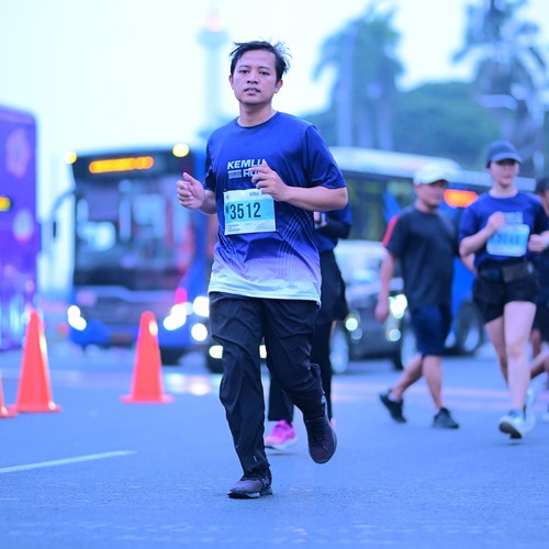 Race photo from KEMLU RUN 2026