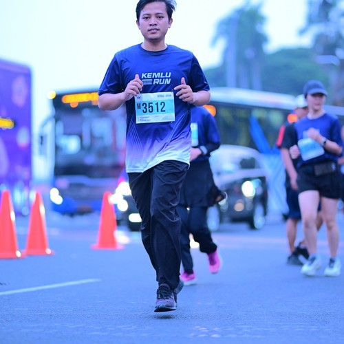 Race photo from KEMLU RUN 2026