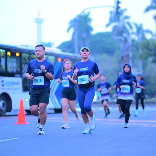 Race photo from KEMLU RUN 2026