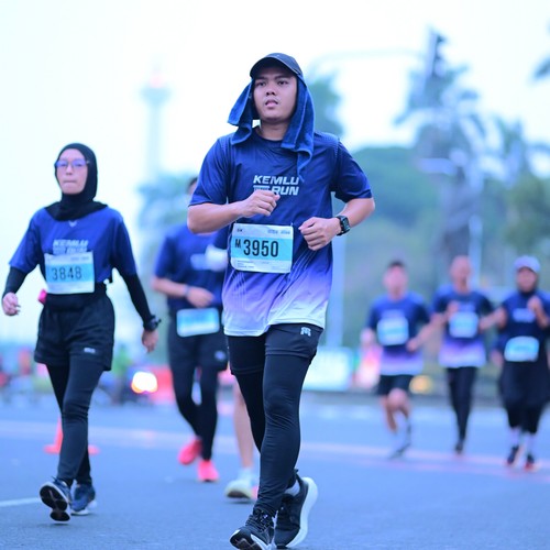 Race photo from KEMLU RUN 2026