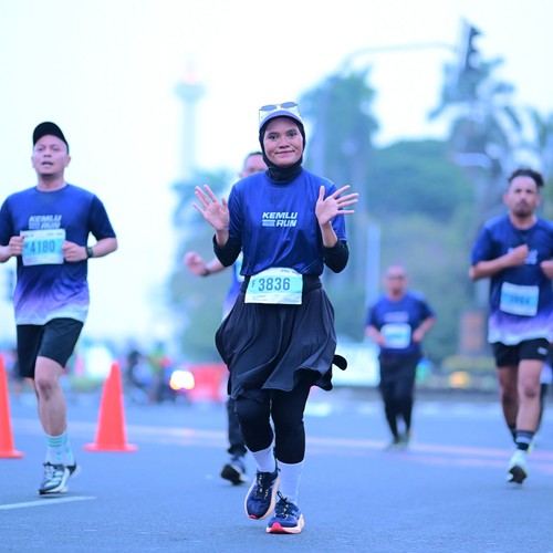 Race photo from KEMLU RUN 2026