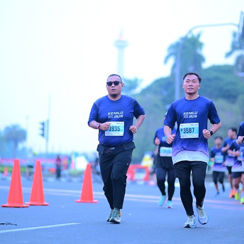 Race photo from KEMLU RUN 2026