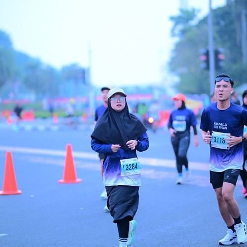 Race photo from KEMLU RUN 2026