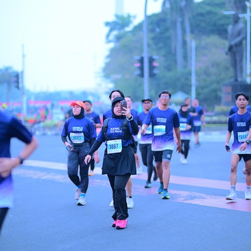 Race photo from KEMLU RUN 2026