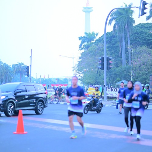 Race photo from KEMLU RUN 2026