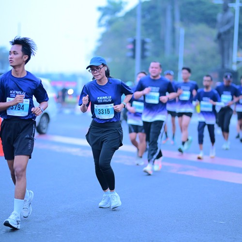 Race photo from KEMLU RUN 2026