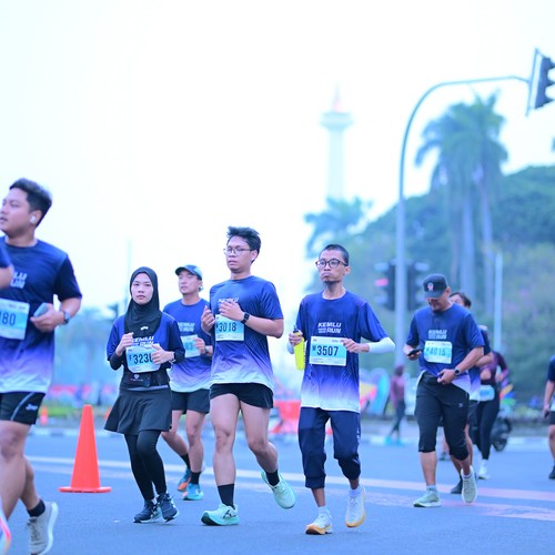 Race photo from KEMLU RUN 2026