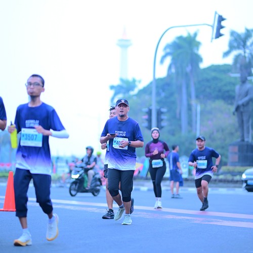 Race photo from KEMLU RUN 2026