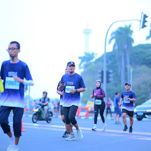 Race photo from KEMLU RUN 2026
