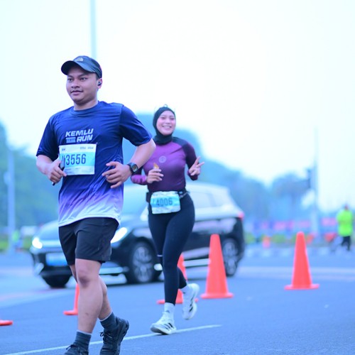 Race photo from KEMLU RUN 2026