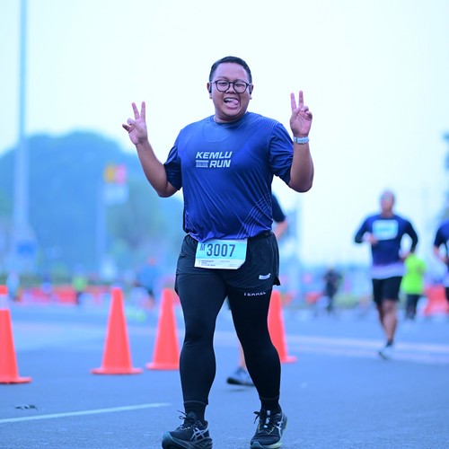 Race photo from KEMLU RUN 2026