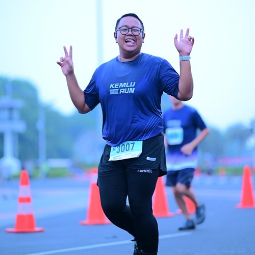 Race photo from KEMLU RUN 2026