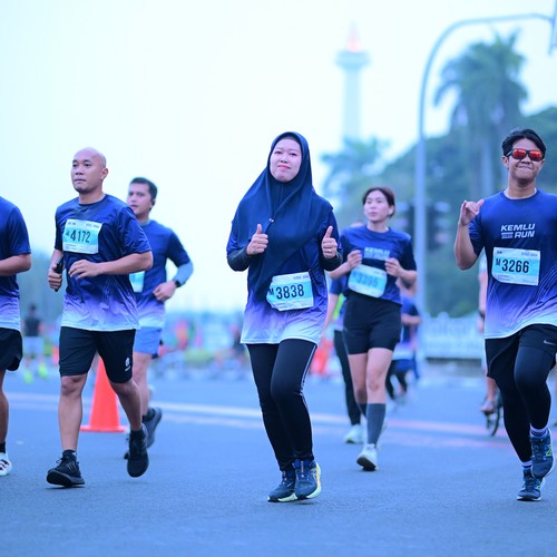Race photo from KEMLU RUN 2026