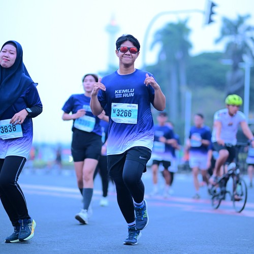 Race photo from KEMLU RUN 2026