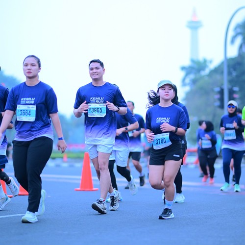 Race photo from KEMLU RUN 2026
