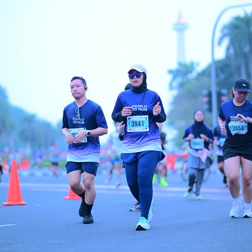 Race photo from KEMLU RUN 2026