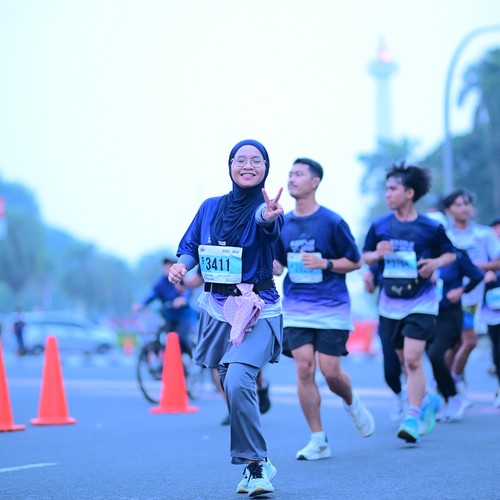 Race photo from KEMLU RUN 2026