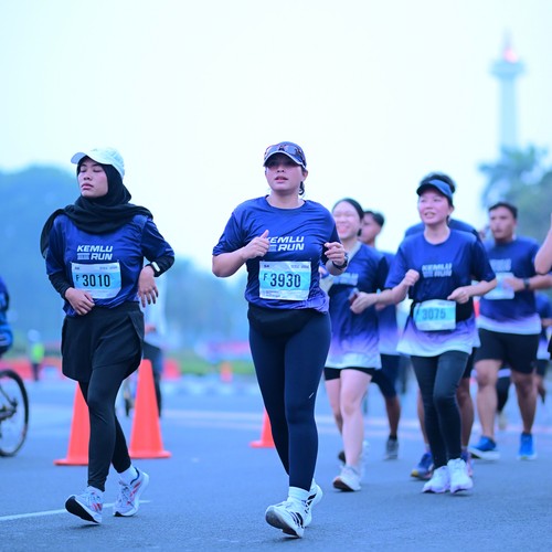 Race photo from KEMLU RUN 2026