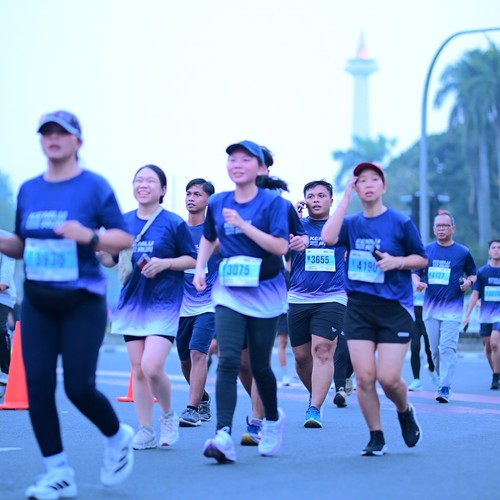 Race photo from KEMLU RUN 2026