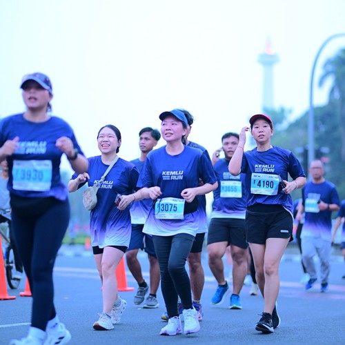 Race photo from KEMLU RUN 2026