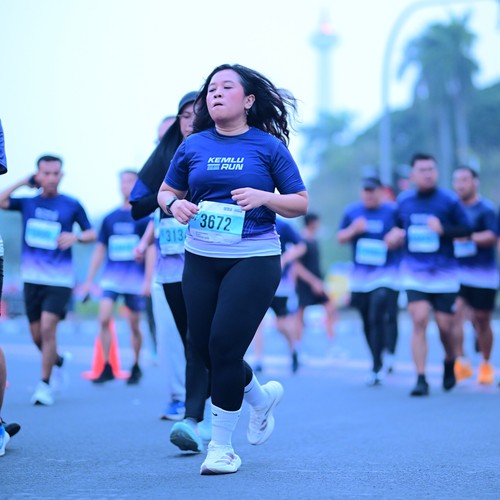 Race photo from KEMLU RUN 2026