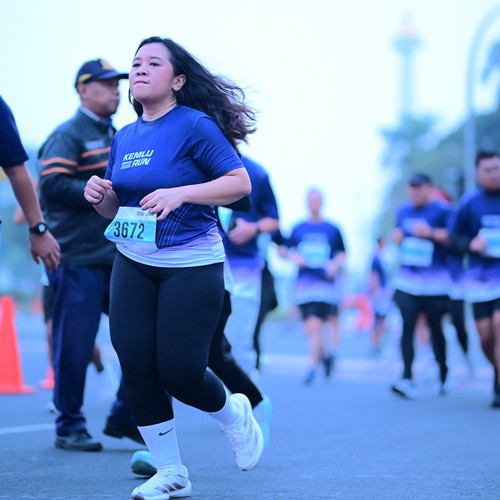 Race photo from KEMLU RUN 2026