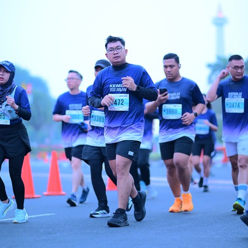 Race photo from KEMLU RUN 2026