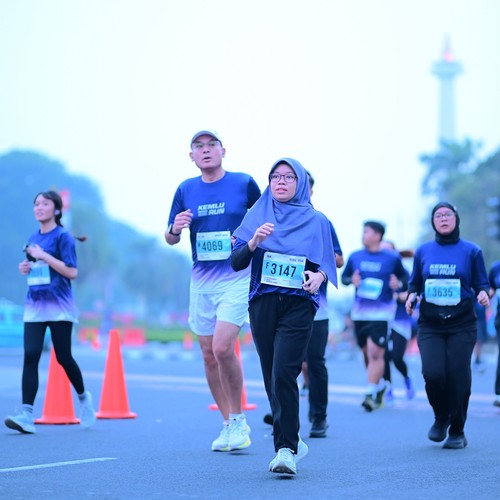 Race photo from KEMLU RUN 2026