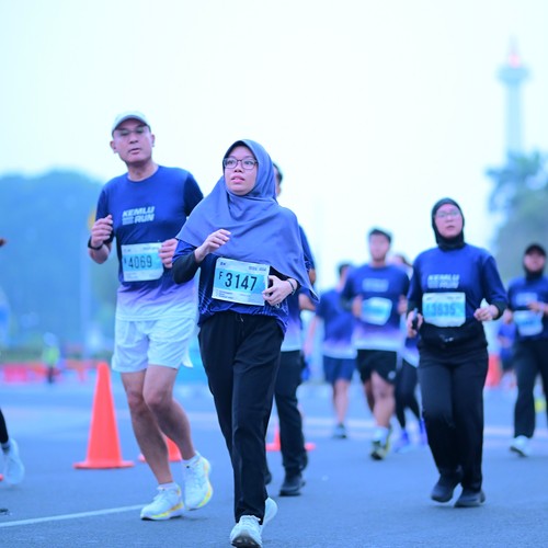Race photo from KEMLU RUN 2026