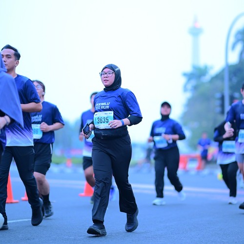 Race photo from KEMLU RUN 2026