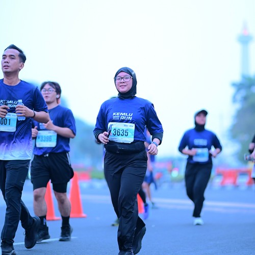 Race photo from KEMLU RUN 2026