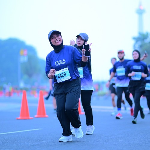 Race photo from KEMLU RUN 2026