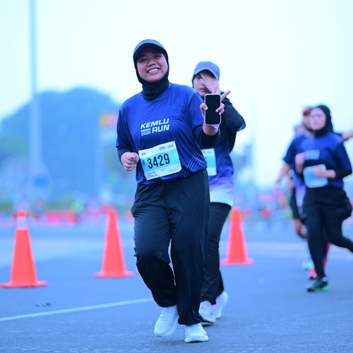 Race photo from KEMLU RUN 2026