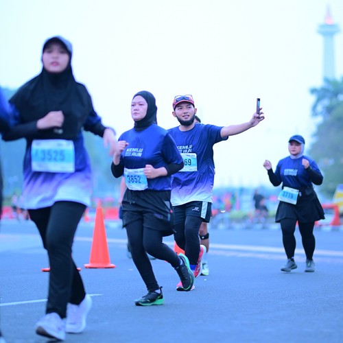 Race photo from KEMLU RUN 2026