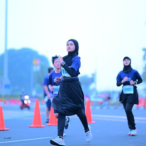 Race photo from KEMLU RUN 2026