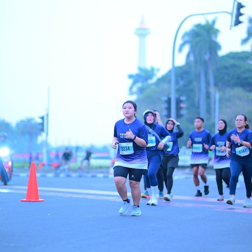 Race photo from KEMLU RUN 2026