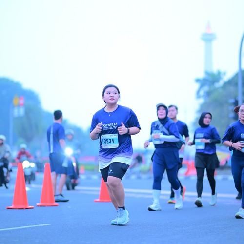 Race photo from KEMLU RUN 2026