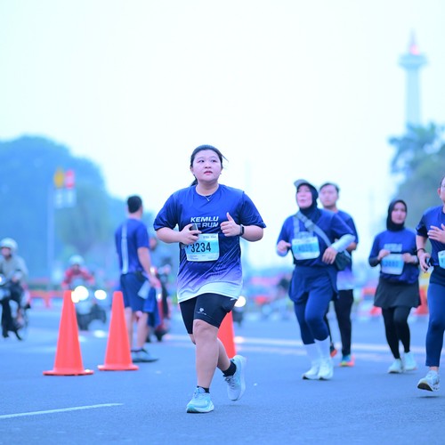 Race photo from KEMLU RUN 2026