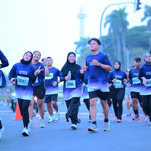 Race photo from KEMLU RUN 2026