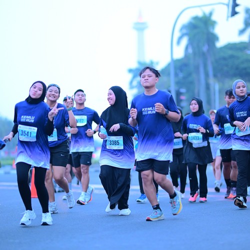 Race photo from KEMLU RUN 2026