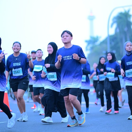 Race photo from KEMLU RUN 2026