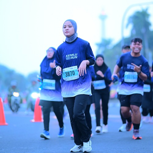 Race photo from KEMLU RUN 2026