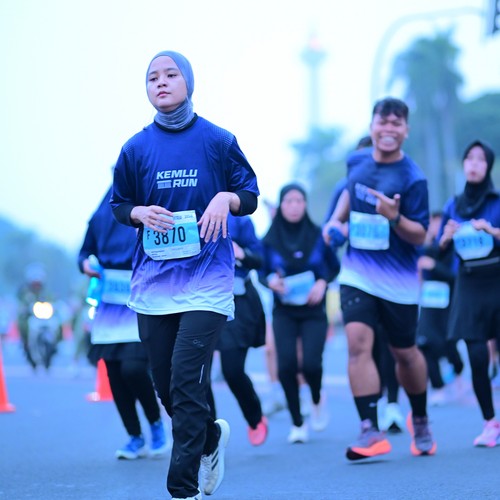 Race photo from KEMLU RUN 2026