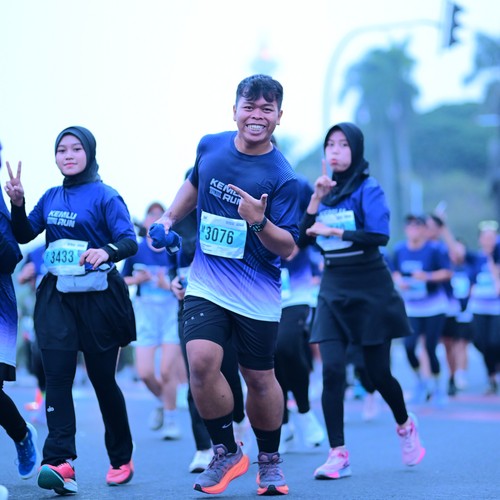 Race photo from KEMLU RUN 2026