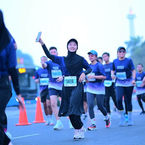 Race photo from KEMLU RUN 2026