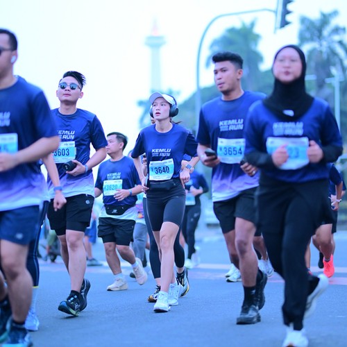 Race photo from KEMLU RUN 2026