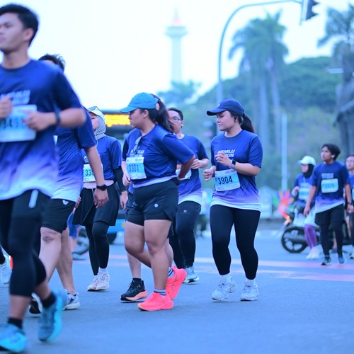 Race photo from KEMLU RUN 2026