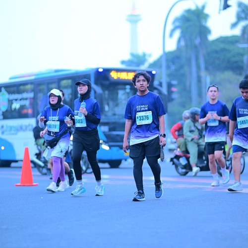 Race photo from KEMLU RUN 2026